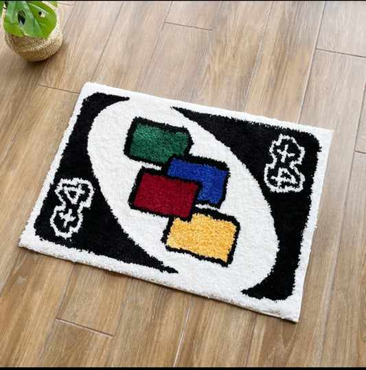 +4 UNO card rug